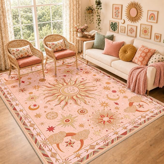 Vacuum-Friendly, 6x9 Washable Area Rug by meejou
