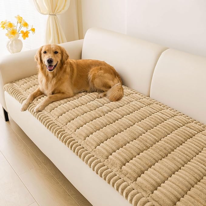Couch Cover for Dogs, Washable Non Slip Plush Flannel Sofa Protector | Thick by hyha