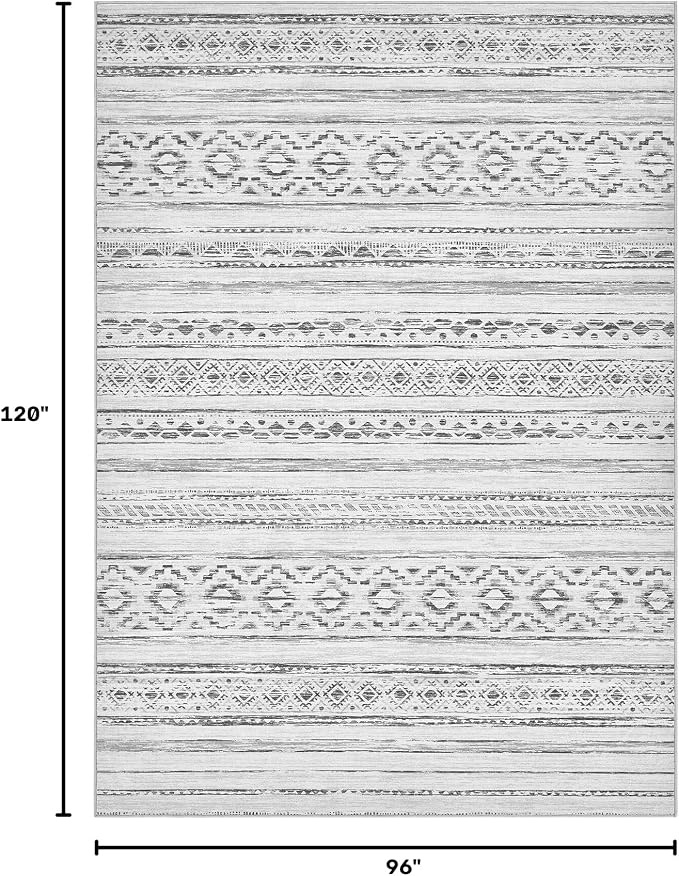 cotiled Boho 8x10 Area Rugs for Living Room: Large Moroccan Washable Rug | - Image 2