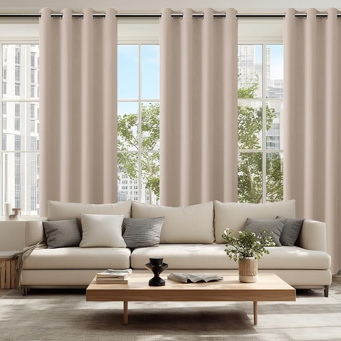 Blackout Curtains for Bedroom, 52 x 84 Inches Long, 2 Panels | Thermal - Image 6