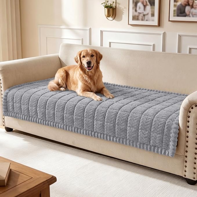 Smiry Couch Cover for Dogs, Non Slip Fuzzy Pet Sofa Covers Washable | Sofa by Smiry