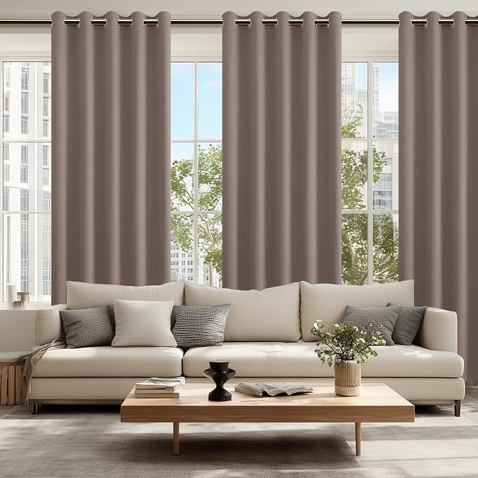 Blackout Curtains for Bedroom, 60 x 84 Inches Long, 2 Panels | Thermal - Image 6