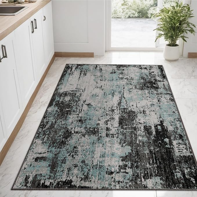 RELEANY Washable 3'x5' Abstract Area Rug - Image 3