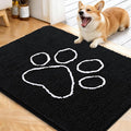 OLANLY Dog Door Mat for Muddy Paws 40x32, Paw Print Design Chenille Mud Mat | by OLANLY