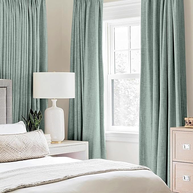 MIULEE 100% Blackout Linen Curtains - Image 2