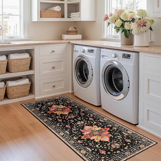 RELEANY Washable Area Rug, Runner 2'x5', Water Repellent, Pet Friendly - Image 4