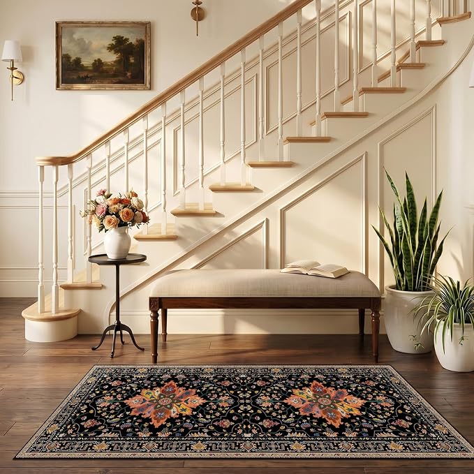 RELEANY Washable Area Rug, Runner 2'6"x5', Water Repellent, Pet Friendly - Image 2