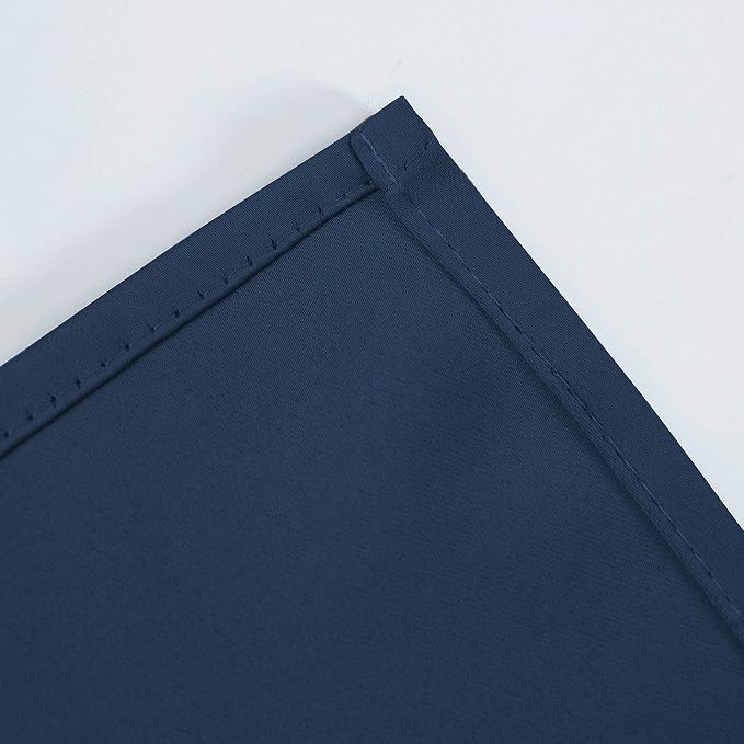 Navy Blue Thermal Blackout Curtains/38 x 63 Inch/Set of 2 Panels Room Darkening - Image 8