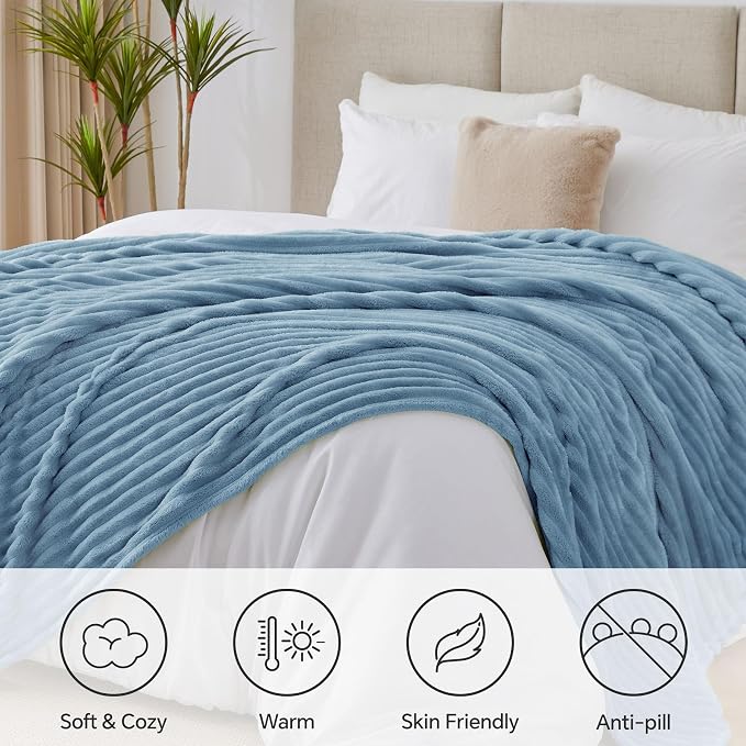 BEDELITE Ribbed King Size Blanket - Image 2