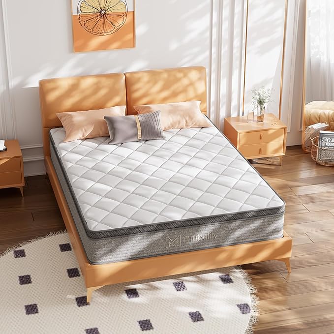 Queen Size Mattress,14 Inch Gel Memory Foam and Innerspring Hybrid Mattress in a Box with Individual Pocket Spring for Motion Isolation & Silent Sleep,CertiPUR-US,100 Nights Trial