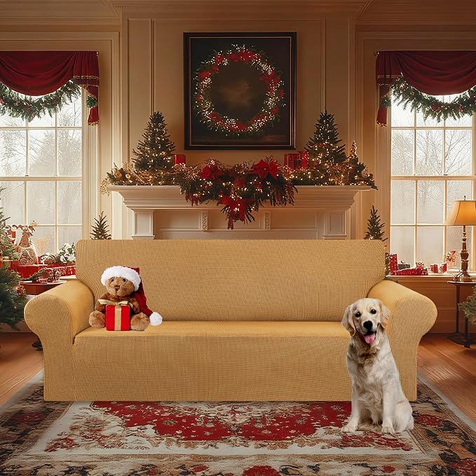 Stretch Oversized Couch Covers for Sofa Slipcover, Soft Jacquard Non-Slip - Image 2