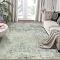 Aelenmu 6x9 Area Rugs for Living Room Bedroom Dining Room Washable Green | Soft by Aelenmu