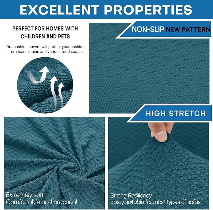 XINEAGE New 3 Pieces Couch Covers - Image 5