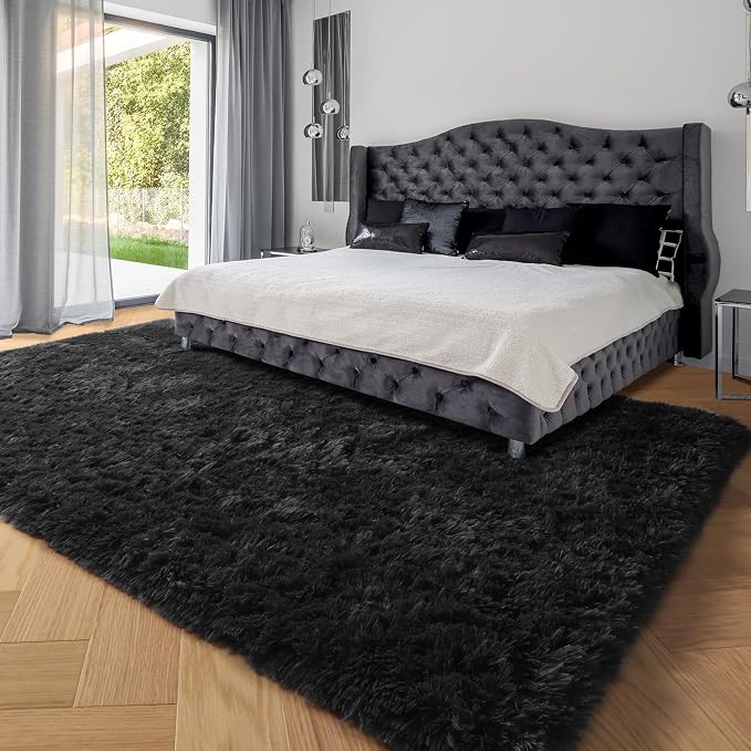 6x9 Ft Fluffy Bedroom Rugs, Fuzzy Shaggy Carpet, Indoor Plush Nursery Rugs - Image 4