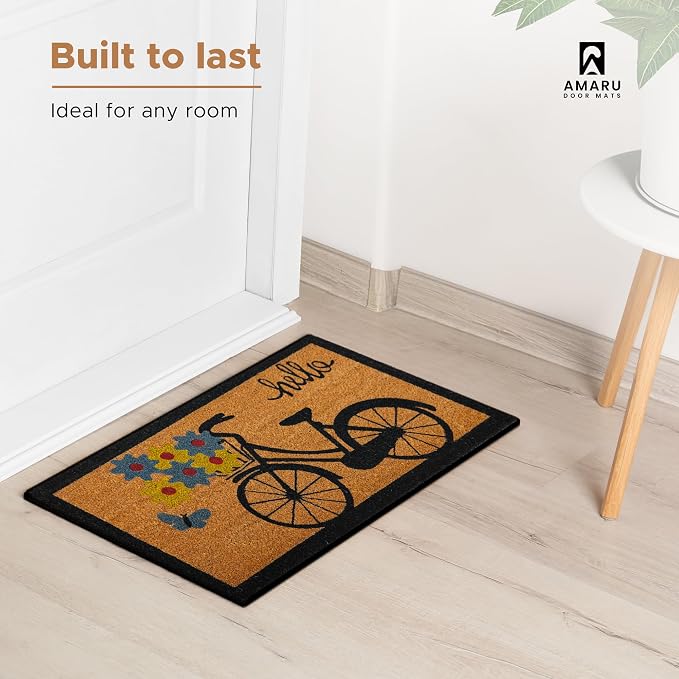 Coir Welcome Mat, 17 x 29 in | 100% Natural Coir, Anti-Shedding, Durable PVC - Image 5
