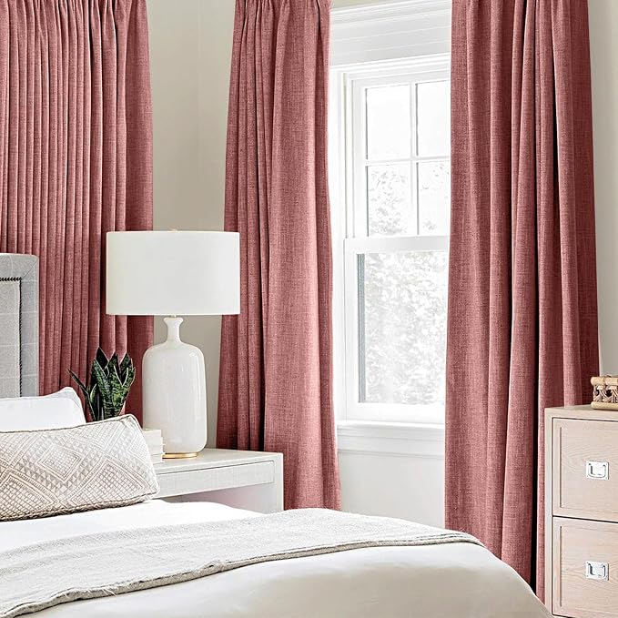 MIULEE 100% Blackout Linen Curtains - Image 2