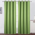 Light Green Thermal Blackout Curtains/52 x 95 Inch/Set of 2 Panels Room by Lemomo