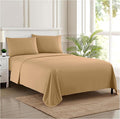 King Size Sheets - Breathable Luxury Bed Sheets with Full Elastic & Secure Corner Straps Built In - 1800 Supreme Collection Extra Soft Deep Pocket Bedding Set, Sheet Set, King, Taupe