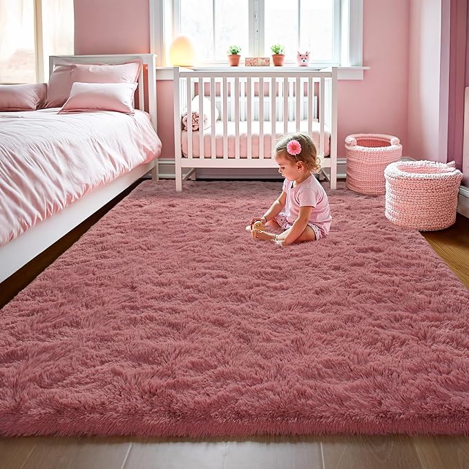 LOCHAS Area Rugs Fluffy Living Room Carpets by LOCHAS