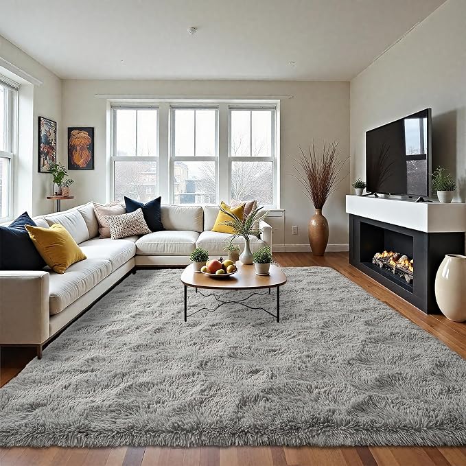LOCHAS Area Rugs Fluffy Living Room Carpets - Image 4