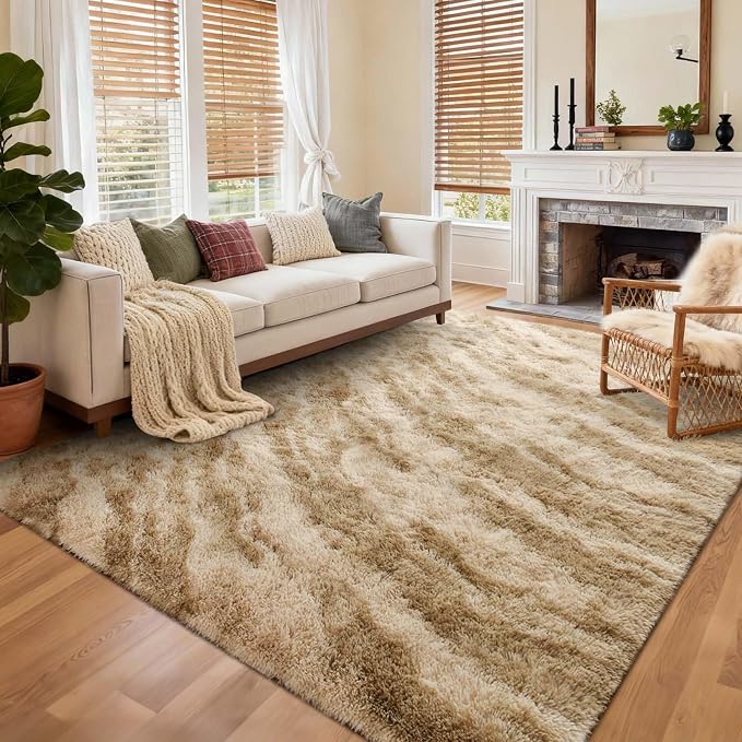 7x10 Ft Extra Large Shag Rugs for Living Room, Ultra Soft Fluffy Furry Area - Image 2