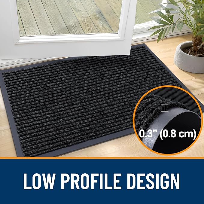 OLANLY Front Door Mat 29.5x17, Waterproof Heavy-Duty Indoor Outdoor Doormat | - Image 4