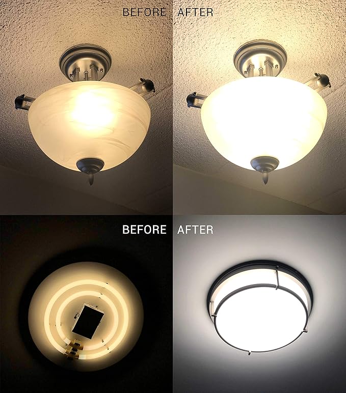 7" LED Light Engine - 8.39" Overall, 28W 2200LM, 3000K Warm White, CRI90+, Dimmable Retrofit Kit for Ceiling Lights, Ceiling Fans, Pendants, Lanterns, Garden Fixtures, UL/ES/JA8 Certified