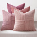 MIULEE Pink Spring Throw Pillow Covers 20x20 Inch Set of 4 Boho Farmhouse by MIULEE