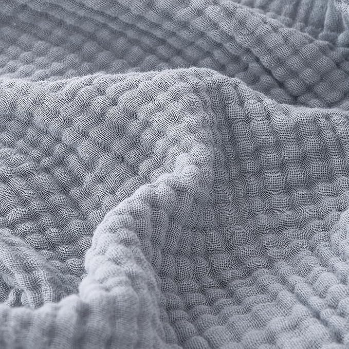 EMME Muslin Blankets for Adults Throw Blanket for Couch Breathable Gauze Soft by EMME