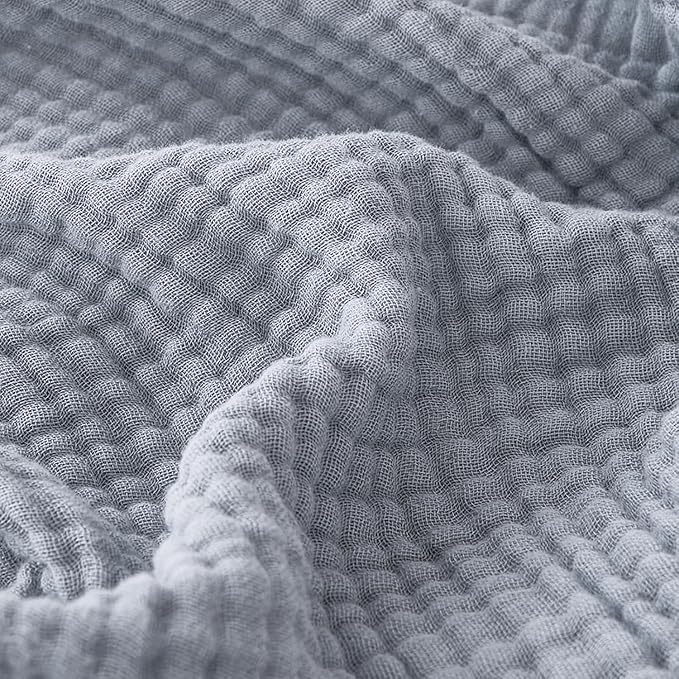 EMME Muslin Blankets for Adults Throw Blanket for Couch Breathable Gauze Soft by EMME