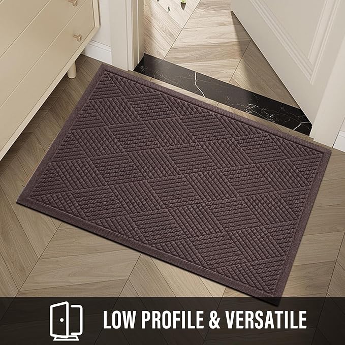 Sturdy Front Door Mat, Absorbent Muddy Dirt Resist Welcome Door Mats Outdoor - Image 6