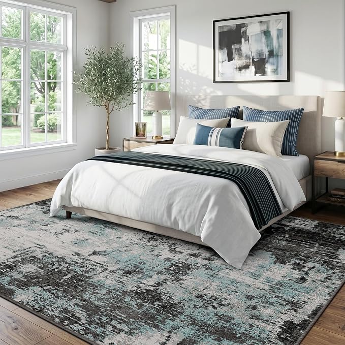 RELEANY Washable 6'x9' Abstract Area Rug - Image 2