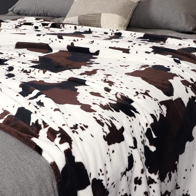 Soft Cow Print Blanket, Ultra Cozy Cow Throw Blanket - Image 4
