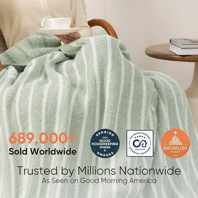 Snuggle Sac Sage Green Bedding Blanket Twin Size 60x80 | Ultra Soft, Warm Cozy - Image 3
