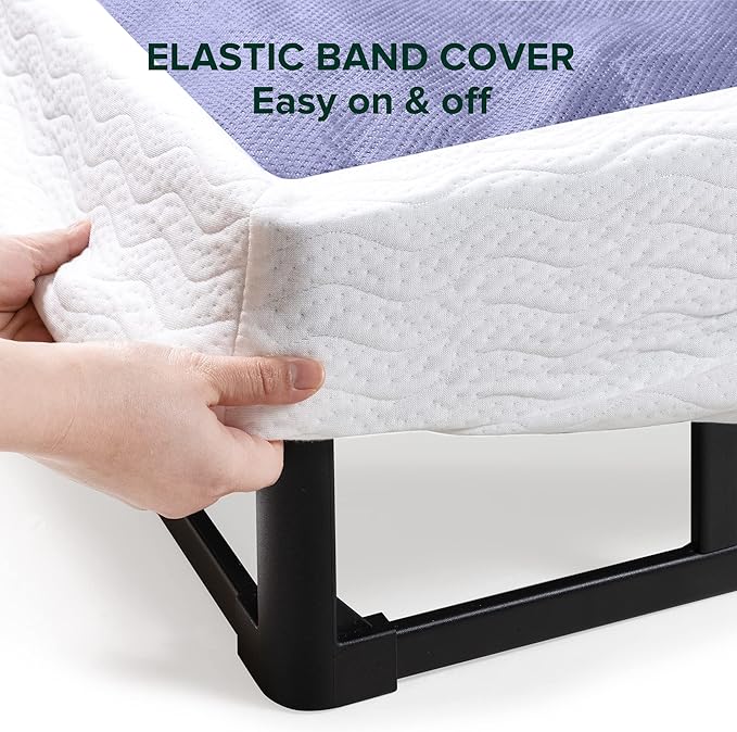 ZINUS 7 Inch King Metal Smart Box Spring with Quick Assembly, Mattress Foundation, Strong Metal Frame, Easy Assembly