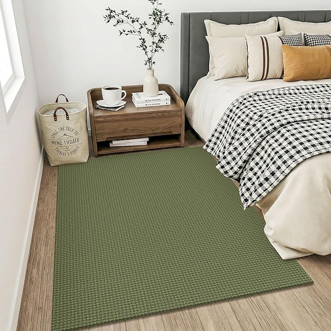 KOZYFLY Washable 4x5 Entry Woven Area Rug, Braided Throw Rugs - Image 9