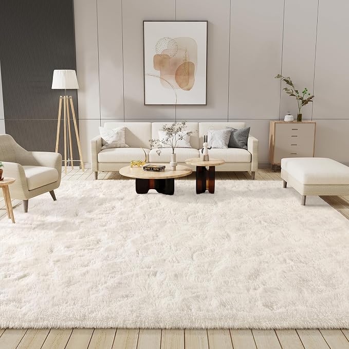 LOCHAS Area Rugs 10x14 Fluffy Living Room Carpets - Image 3