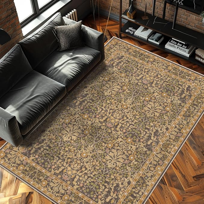 4x6 Area Rug for Bedroom Beside Rug, Laundry Room, Washable Non-Slip Low Pile by Unknown