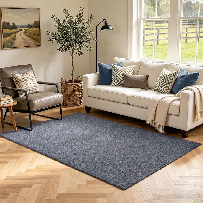 3x5 Grey Blue/White Area Rug Washable Non-Slip Soft by Unknown