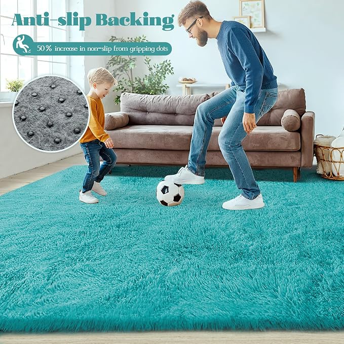 5x7 Area Rug for Living Room: Fluffy Shag Soft Washable Rugs Fuzzy Plush Indoor - Image 8