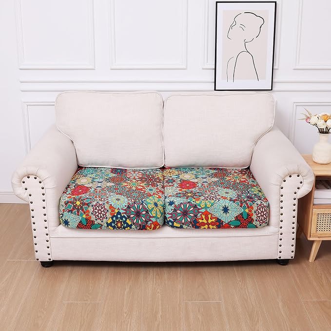 Printed Couch Cushion Covers, Sofa Covers Washable - Image 5