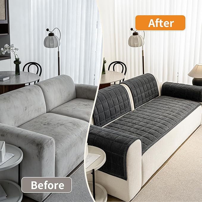 Couch Covers for Dogs Washable, 27.6"x82.7" Non Slip Couch Covers for Loveseat - Image 5