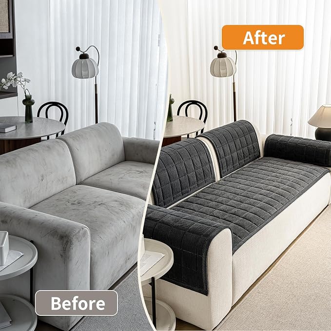 Couch Covers for Dogs Washable, 27.6"x59.1" Non Slip Couch Covers for Loveseat - Image 5