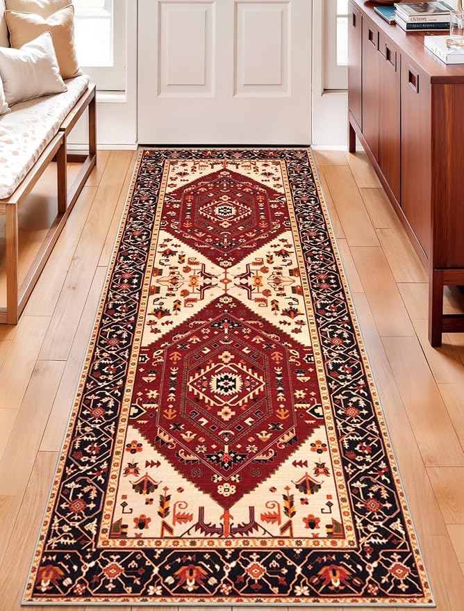SERISSA 2x6 Washable Non Slip Boho Runner Rug - Image 5