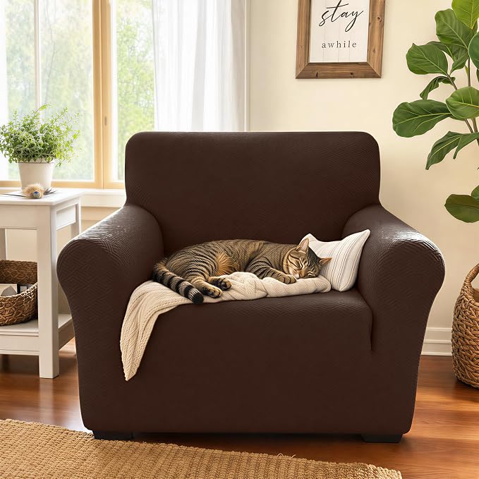 XINEAGE 2026 New Stretch Armchair Covers 1 Piece Chair Slipcovers Chair - Image 3