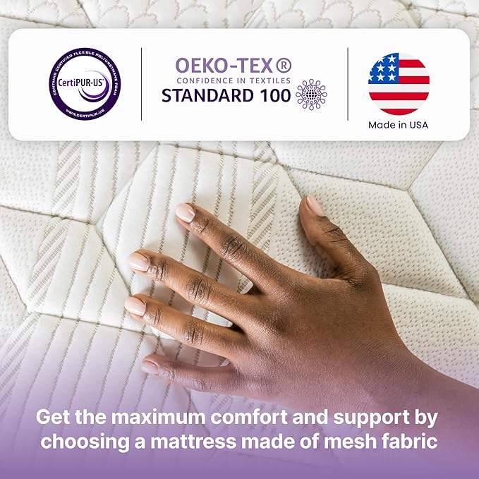 NapQueen Full Mattress, 12 Inch Victoria Hybrid Cooling Gel Infused Pocket Spring and Memory Foam Mattress, Full Size Mattress Bed in a Box, CertiPUR-US Certified, Fiberglass-Free Mattress