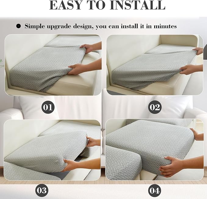 Sofa Covers Couch Covers for Sofa Pet Friendly Couch Cushion Covers Universal - Image 7