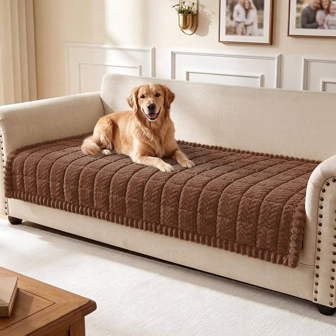 Smiry Couch Cover for Dogs, Non Slip Fuzzy Pet Sofa Covers Washable | Sofa by Smiry