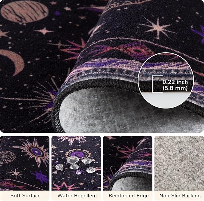 Vacuum-Friendly, 7x9 Washable Area Rug - Image 3