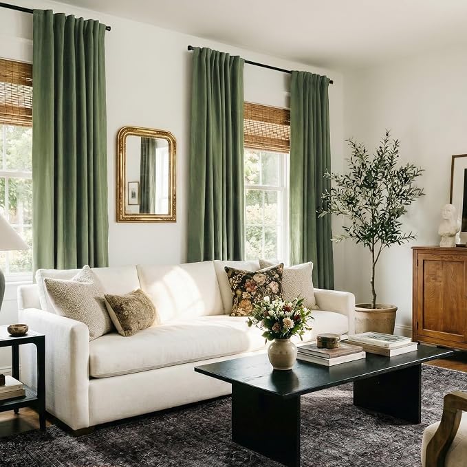 Faux Linen Total Blackout Curtains - Image 6